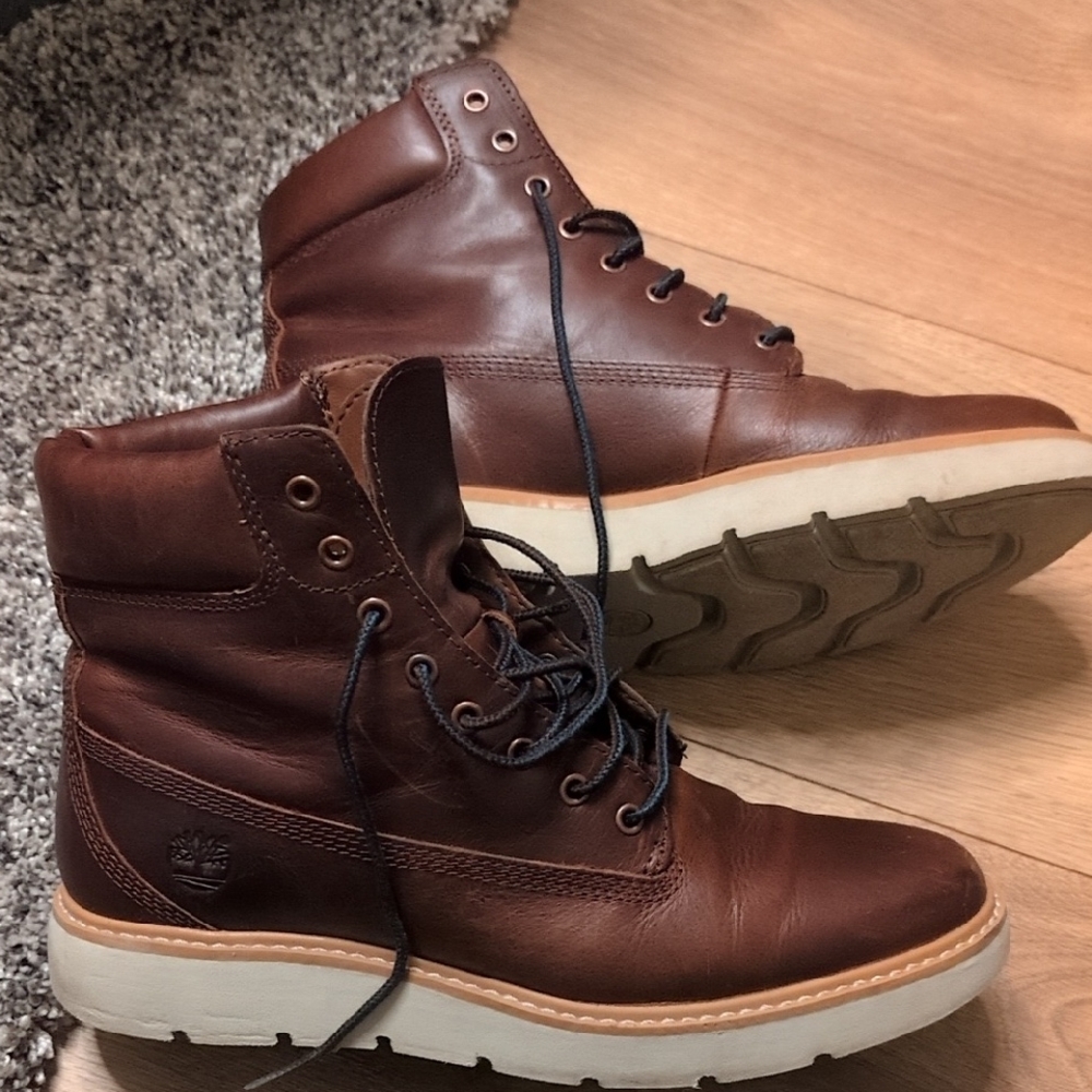 Sz9 Timberland Women's Brown Leather Kenniston Boots